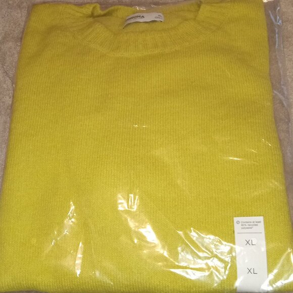 Woman's Sonoma Goods for life XL Transcend Green Crewneck  Sweater New - Picture 1 of 3